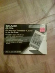 Sharp Wizard Organizer OZ-703A 8-LANGUAGE Translator Ic Card With Manual And Box. Fixed Price $30.00.