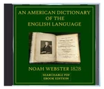 Webster's 1828 American Dictionary Of The English Language, Searchable Data Disc. Fixed Price $17.99.