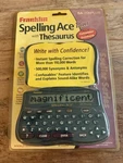 Franklin Spelling Ace Plus SA-206 Electronic Dictionary Thesaurus Sealed Ne. Fixed Price $35.00.