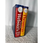 Merriam-webster Collegiate Dictionary 11TH & Thesaurus 2ND Set Slipcase. Fixed Price $32.00.