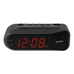 Sharp Digital Alarm Clock Black Case With Red Leds - Ascending Grows .... Fixed Price $17.44.