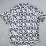 Robert Graham Shirt Mens Xl Gray Dream Big Rock Of Ages Short Sleeve Button Down. Fixed Price $31.10.