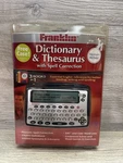 New Franklin MWD-460 Merriam-webster Dictionary And Thesaurus With Spell Check. Fixed Price $46.50.
